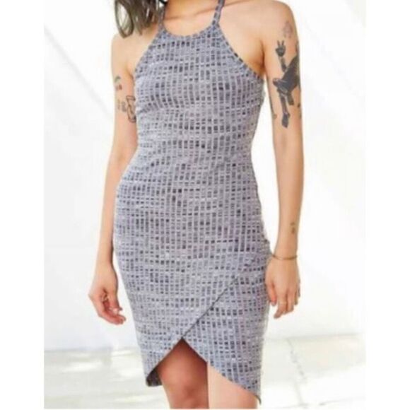 Silence + Noise Gray Bodycon Stretch Tank Dress NWT | S - Picture 1 of 5